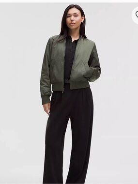 lululemon athletica Olive Bomber Jacket